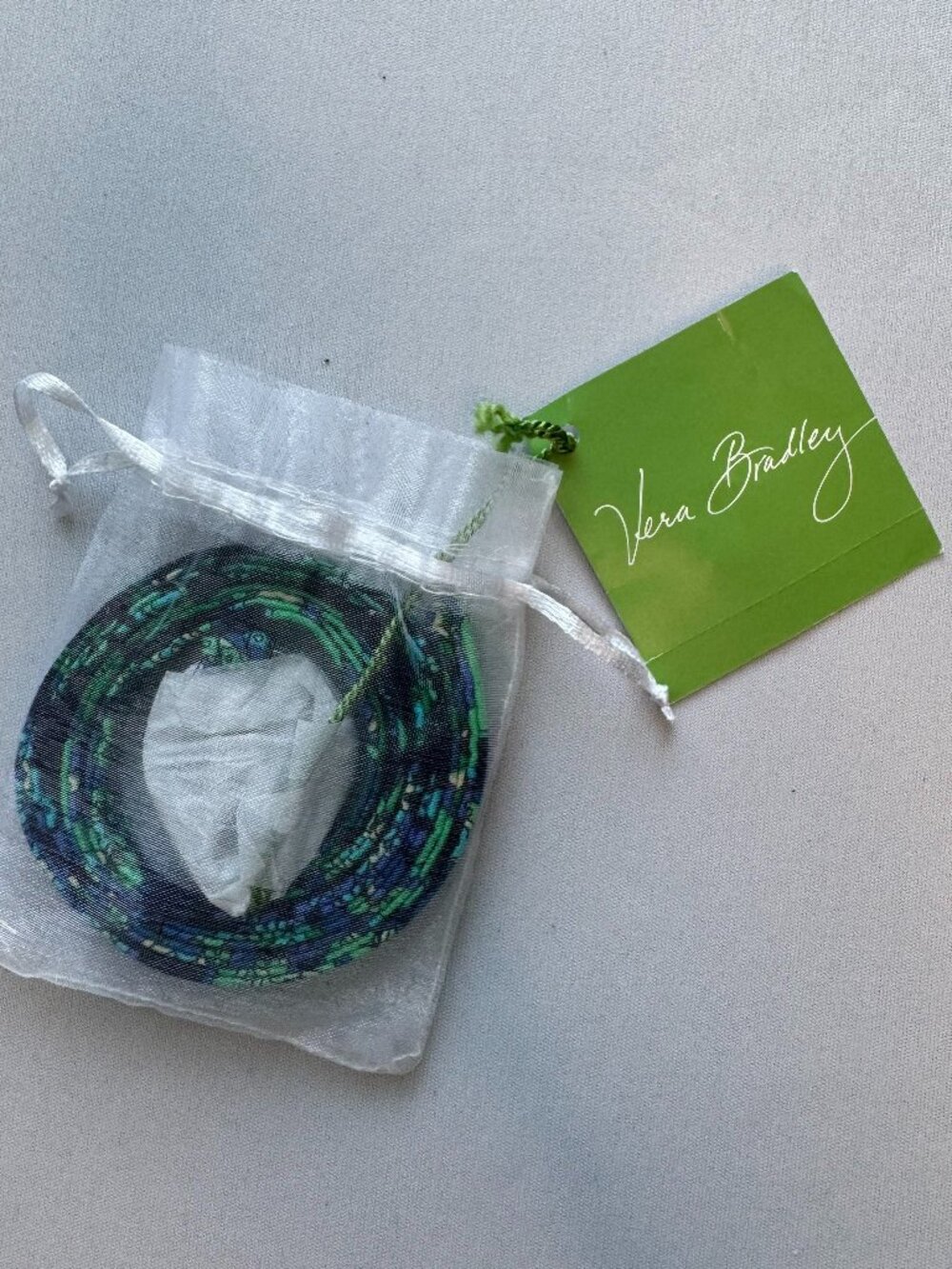 Vera Bradley Lanyard Blue Rhapsody NWT Retired Quilted Cotton